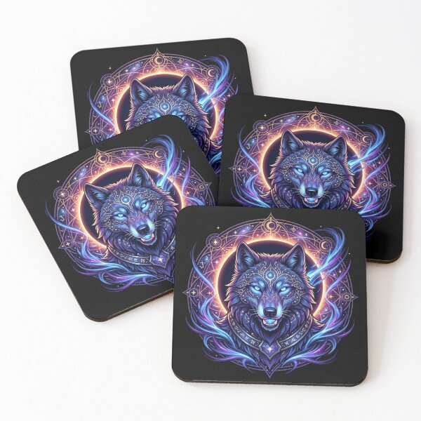 Item preview, ancient cosmic wolf designed and sold by Stickersdevelop.