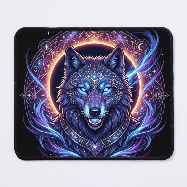 Item preview, ancient cosmic wolf designed and sold by Stickersdevelop.