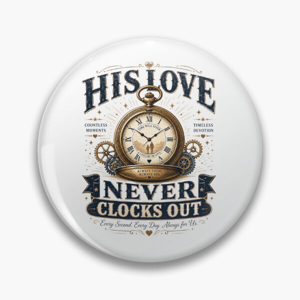Item preview, His Love Never Clocks Out | Dad Appreciation designed and sold by pradeepvisuals.