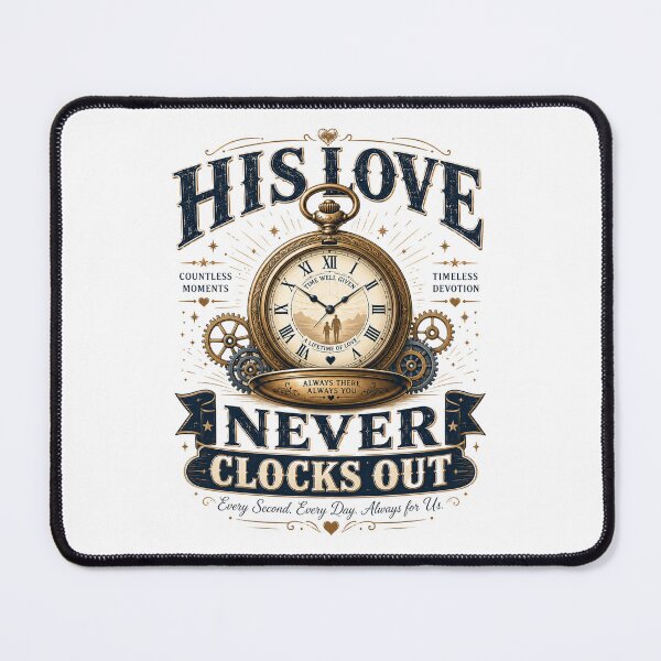 Item preview, His Love Never Clocks Out | Dad Appreciation designed and sold by pradeepvisuals.