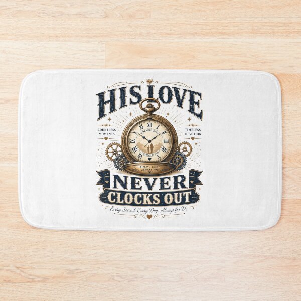 Item preview, His Love Never Clocks Out | Dad Appreciation designed and sold by pradeepvisuals.