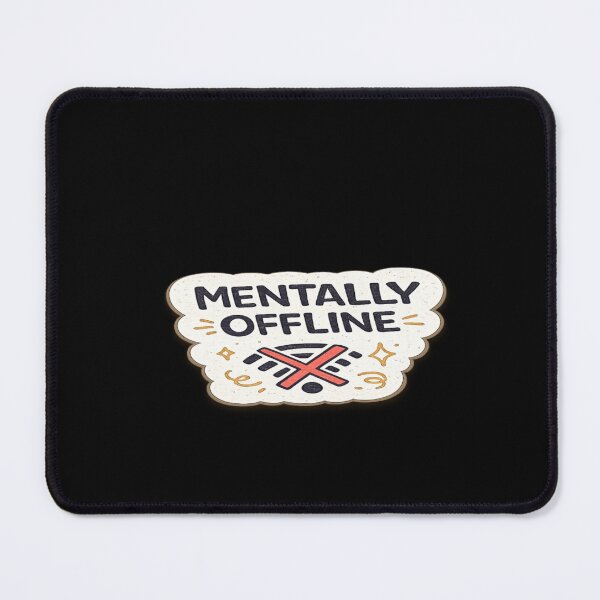 Item preview, Mentally Offline Funny Introvert Sticker designed and sold by Genzfirevibes.