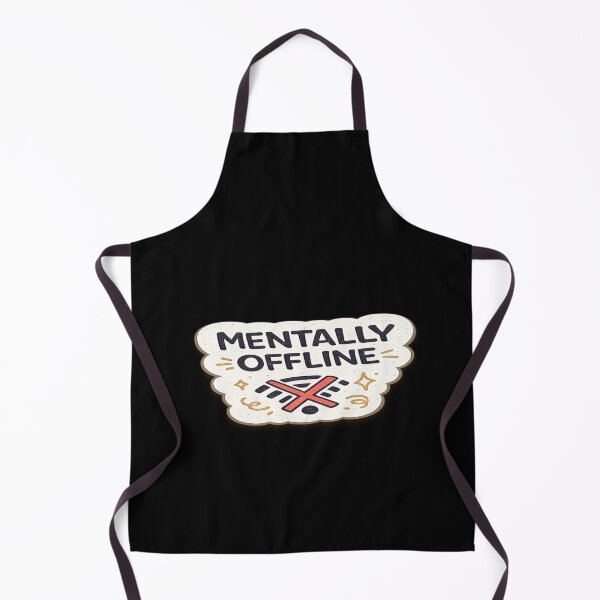 Item preview, Mentally Offline Funny Introvert Sticker designed and sold by Genzfirevibes.