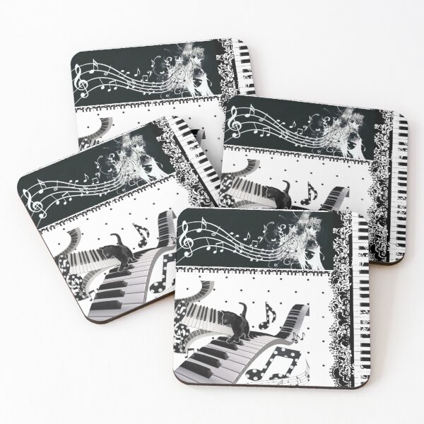 Item preview, Aesthetic PianoBlack and White Frutiger metro  designed and sold by Mochiswrld.