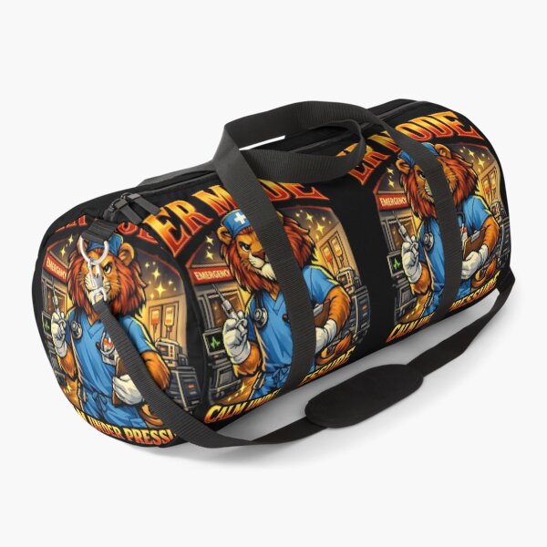 Item preview, Fearless Lion ER Nurse Calm Under Pressure Emergency Room Nurse Week Healthcare Hero Appreciation Gift Emergency Department RN Critical Care Motivation Design designed and sold by ClinicalHubs.