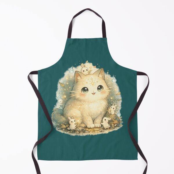 Item preview, Anime Forest Spirit Cat Magical Fantasy Graphic designed and sold by MagicMakerPh⭐⭐⭐⭐⭐.