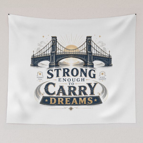 Item preview, Strong Enough To Carry Dreams | Inspirational Dad designed and sold by pradeepvisuals.