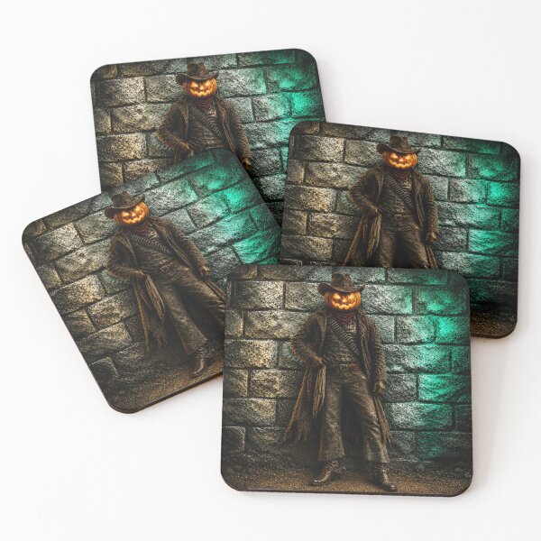 Item preview, Headless Horseman Emerald Wall - Gothic Halloween Fantasy Art designed and sold by TheHorsemanRidesAgain.