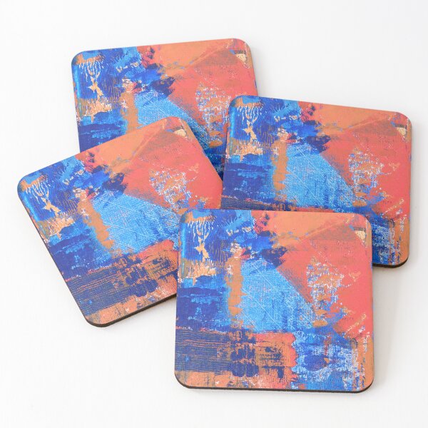 Item preview, Home Court - Orange & Blue New York Inspired Abstract Art designed and sold by FABOArt.