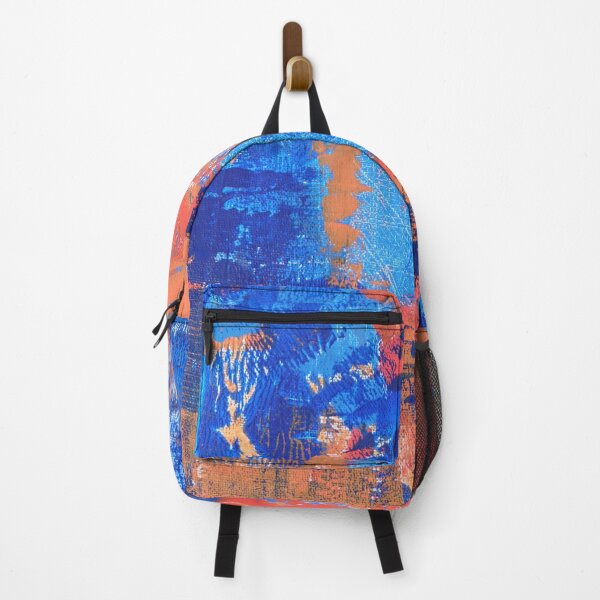Item preview, Home Court - Orange & Blue New York Inspired Abstract Art designed and sold by FABOArt.
