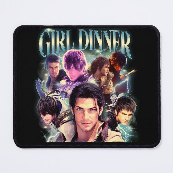 Item preview, Girl Dinner Gaming Heartthrob Collage Art designed and sold by SenanDan.
