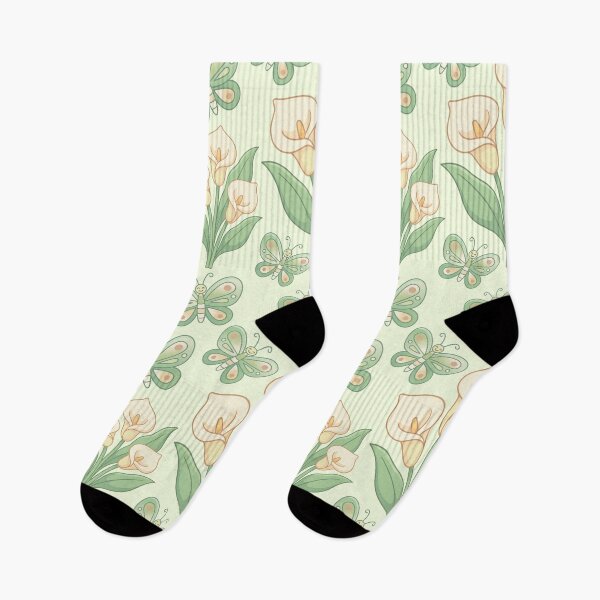 Artikelvorschau, Vintage Calla-Lilien-Schmetterlingsmuster entworfen und verkauft von creartdsign.
