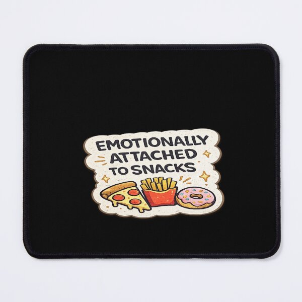 Item preview, Emotionally Attached To Snacks Funny Food Sticker designed and sold by Genzfirevibes.