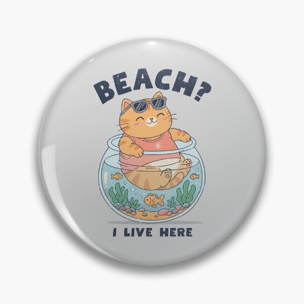 Item preview, Beach, I Live Here designed and sold by GODZILLARGE.