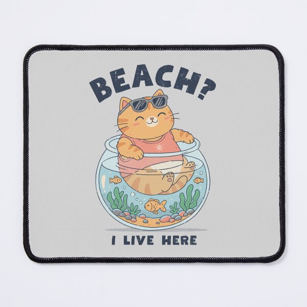 Item preview, Beach, I Live Here designed and sold by GODZILLARGE.