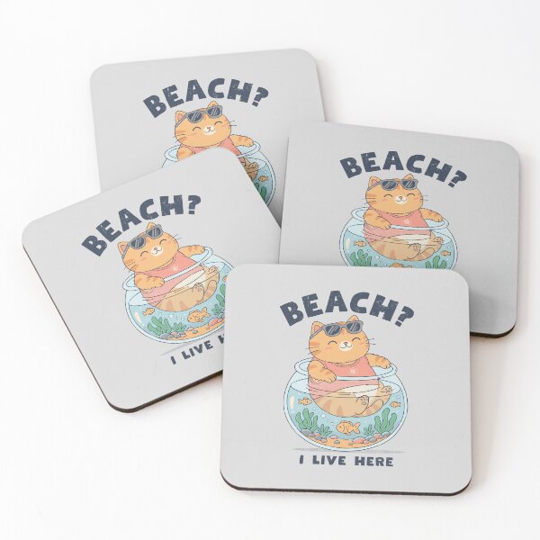 Item preview, Beach, I Live Here designed and sold by GODZILLARGE.