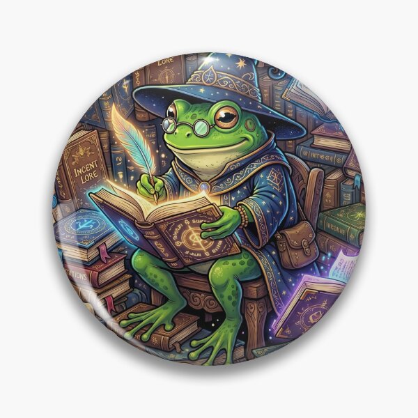 Item preview, Witch Frog Librarian Enchanted Forest Fantasy T-Shirt designed and sold by MERAKISL.