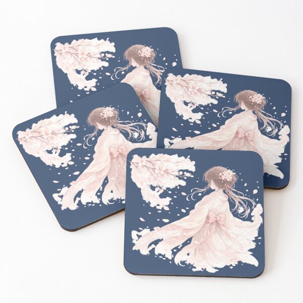 Item preview, Anime Cherry Blossom Girl Silhouette Japanese Graphic designed and sold by MagicMakerPh⭐⭐⭐⭐⭐.