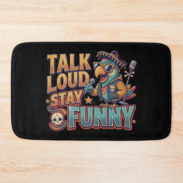 Item preview, Talk Loud Stay Funny Retro Streetwear Parrot Mascot Comedy designed and sold by ByteVortex.