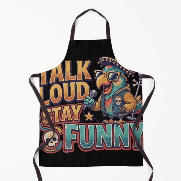 Item preview, Talk Loud Stay Funny Retro Streetwear Parrot Mascot Comedy designed and sold by ByteVortex.