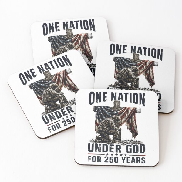 Item preview, One Nation Under God for 250 Years American US Flag Veteran designed and sold by OlakunleOloroz.