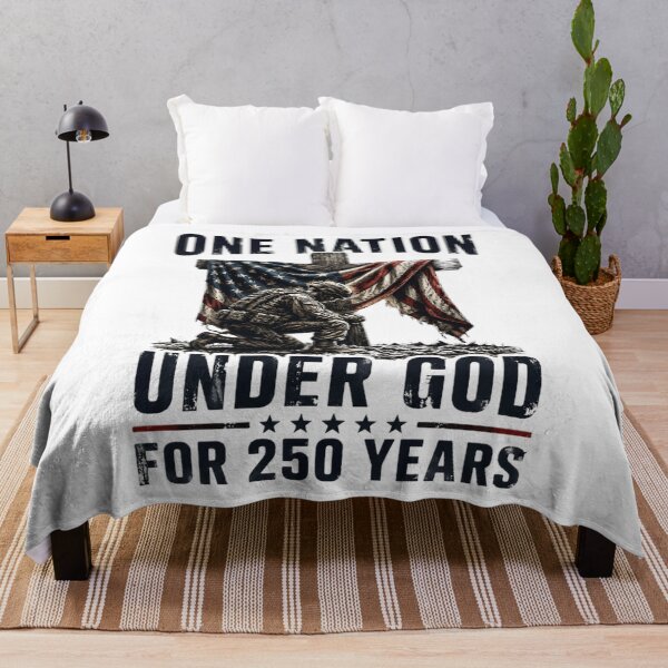 Item preview, One Nation Under God for 250 Years American US Flag Veteran designed and sold by OlakunleOloroz.