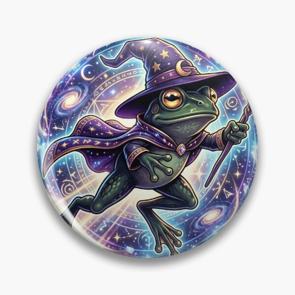 Item preview, Witch Frog Crystal Portal Fantasy T-Shirt designed and sold by MERAKISL.