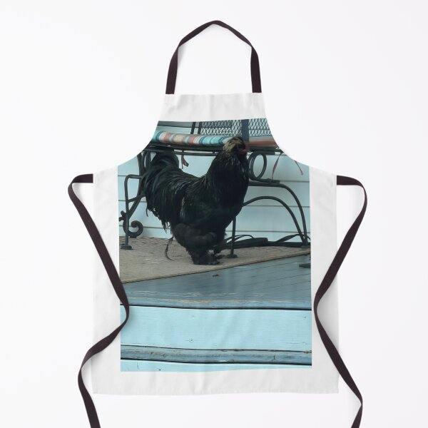 Item preview, Black Silkie Chicken On a porch. designed and sold by Pearls1.