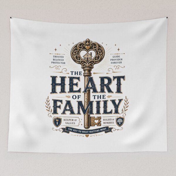 Item preview, The Heart Of The Family Dad  | Father's Day Tribute designed and sold by pradeepvisuals.