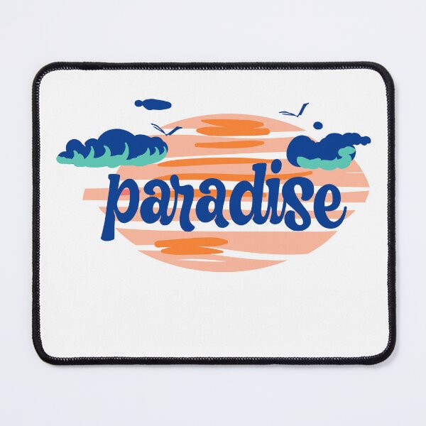 Item preview, Paradise Sunset Sky Clouds Retro Oval Graphic T-Shirt designed and sold by Atique Creations.