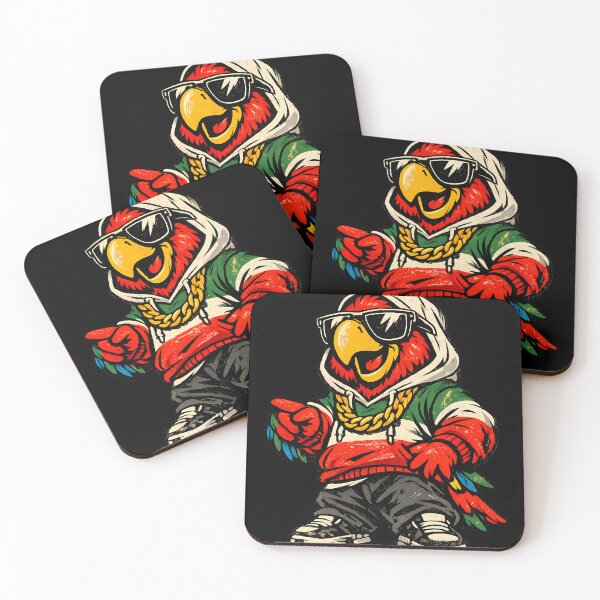 Item preview, Retro Streetwear Cartoon Parrot Bird Graphic designed and sold by ByteVortex.