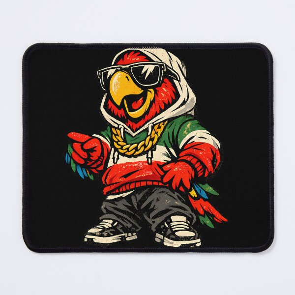 Item preview, Retro Streetwear Cartoon Parrot Bird Graphic designed and sold by ByteVortex.