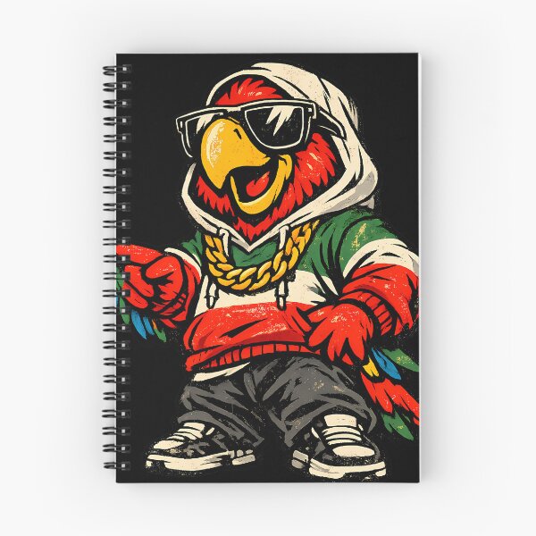 Item preview, Retro Streetwear Cartoon Parrot Bird Graphic designed and sold by ByteVortex.