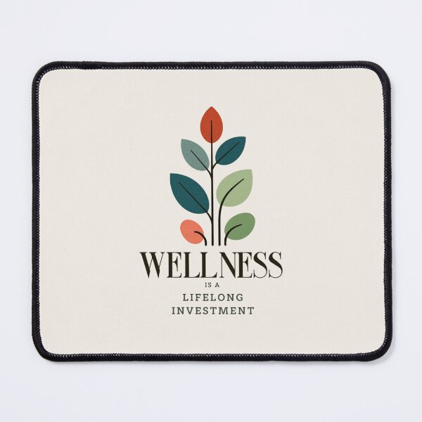 Item preview, Wellness Is A Lifelong Investment - Minimalist Quote Typography Design Growth designed and sold by AmoebaPress.