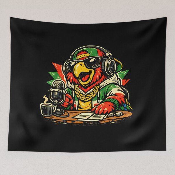 Item preview, Streetwear Parrot Mascot Comedy designed and sold by ByteVortex.