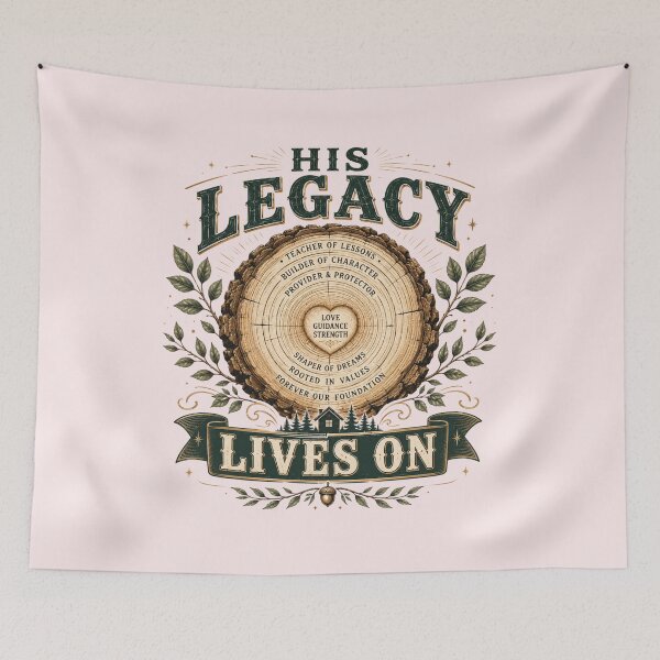 Item preview, His Legacy Lives On Dad  | Family Heritage  designed and sold by pradeepvisuals.