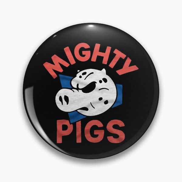 Item preview, Retro Hockey Team Mighty Pigs Mascot Logo designed and sold by Cactused.