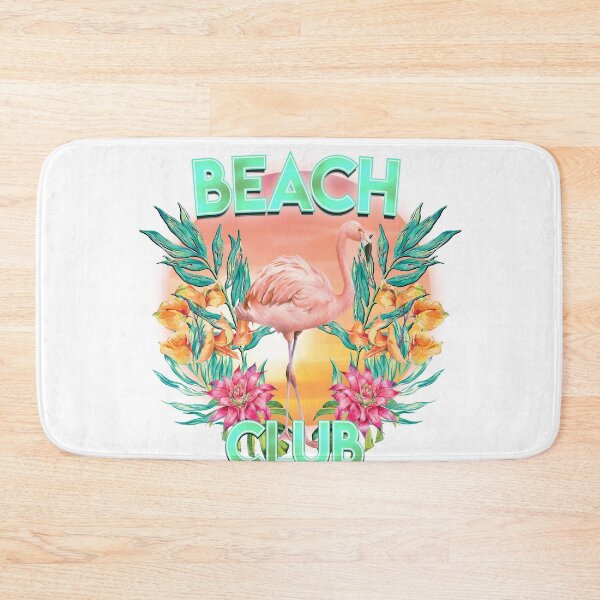 Item preview, Beach Club Flamingo Tropical Floral Sunset Graphic T-Shirt designed and sold by Atique Creations.