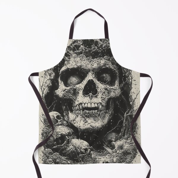 Item preview, vintage pulp art skull demon  designed and sold by aliraweb.