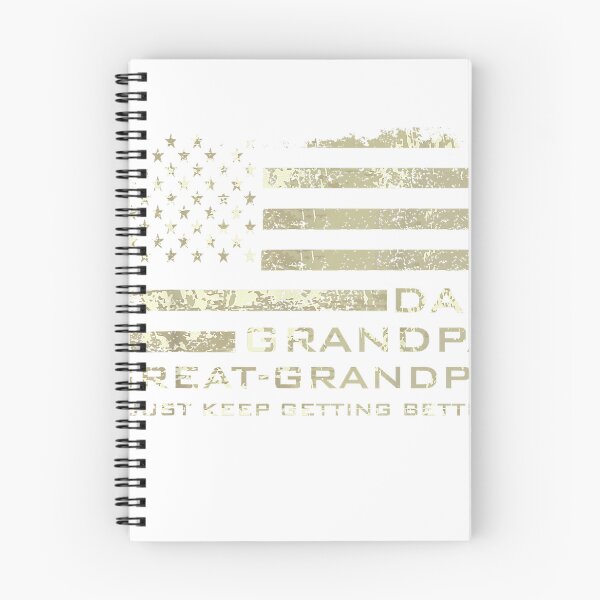 Item preview, Dad Grandpa Great Grandpa American Flag Fathers Day 4 July T-Shirt designed and sold by Voila-creative.