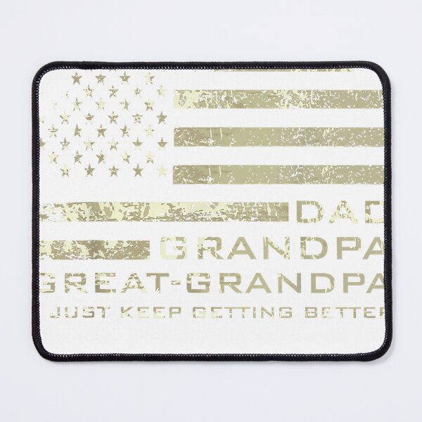 Item preview, Dad Grandpa Great Grandpa American Flag Fathers Day 4 July T-Shirt designed and sold by Voila-creative.