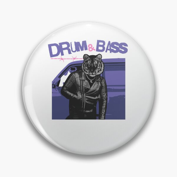 Item preview, DRUM & BASS - Tiger Driver Dnb (Purple)  designed and sold by Discothreadz.