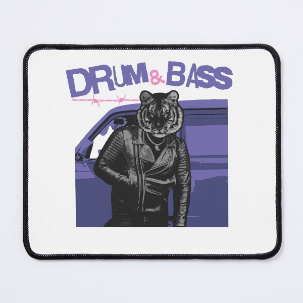 Item preview, DRUM & BASS - Tiger Driver Dnb (Purple) designed and sold by Discothreadz.