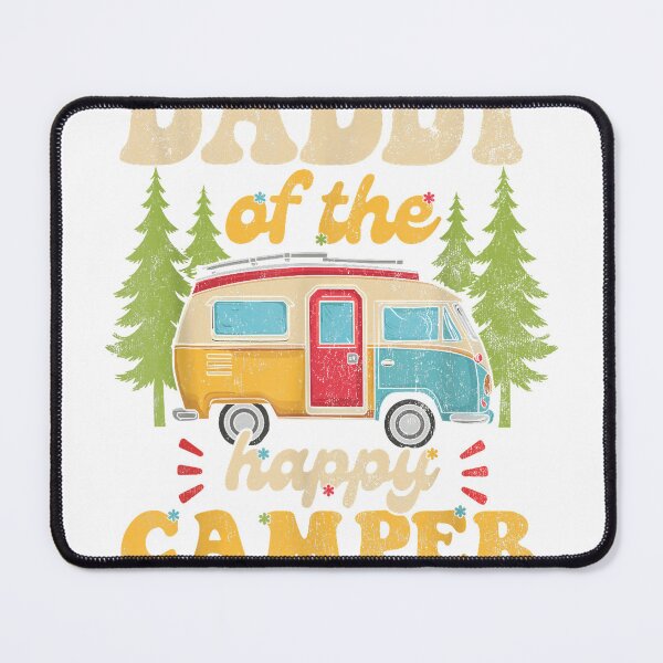 Item preview, Daddy of Happy Camper 1st Birthday Party Retro Daddy T-Shirt designed and sold by DArtfulStudio.