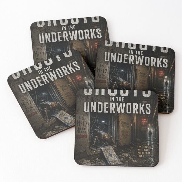 Item preview, Ghosts in the Underworks Book Cover | Sci-Fi Noir Detective Thriller Art designed and sold by Element Horizon Studio.