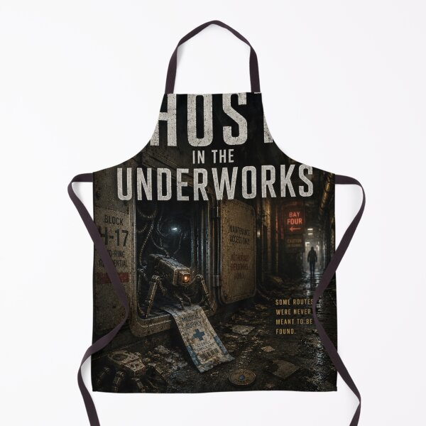 Item preview, Ghosts in the Underworks Book Cover | Sci-Fi Noir Detective Thriller Art designed and sold by Element Horizon Studio.