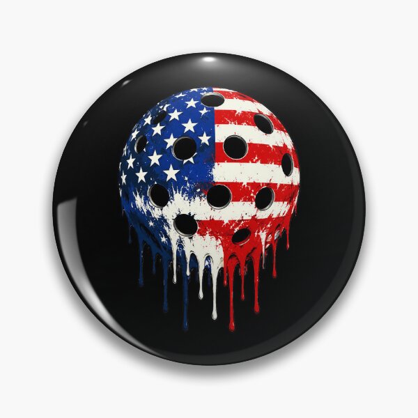 Item preview, Retro Pickleball USA Flag Independence Day 4th Of July designed and sold by OlakunleOloroz.