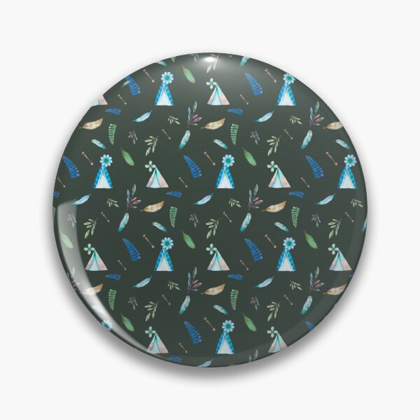Item preview, Boho Teepee Seamless Pattern – Watercolor Feathers Arrows Flowers & Botanical Leaves Repeat Design designed and sold by 555Design.