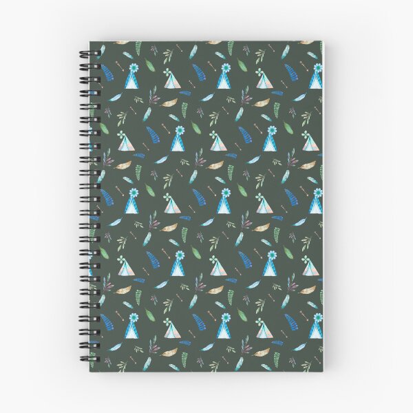 Item preview, Boho Teepee Seamless Pattern – Watercolor Feathers Arrows Flowers & Botanical Leaves Repeat Design designed and sold by 555Design.