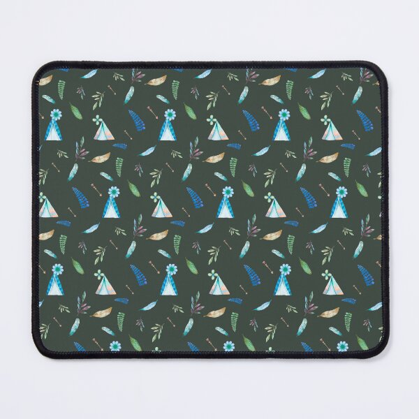 Item preview, Boho Teepee Seamless Pattern – Watercolor Feathers Arrows Flowers & Botanical Leaves Repeat Design designed and sold by 555Design.